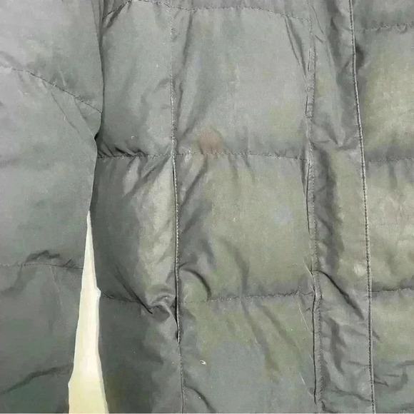 LL Bean black Long Goose Down Puffer Winter Cold Weather Jacket NO Hood-SZ:Small - Picture 4 of 8